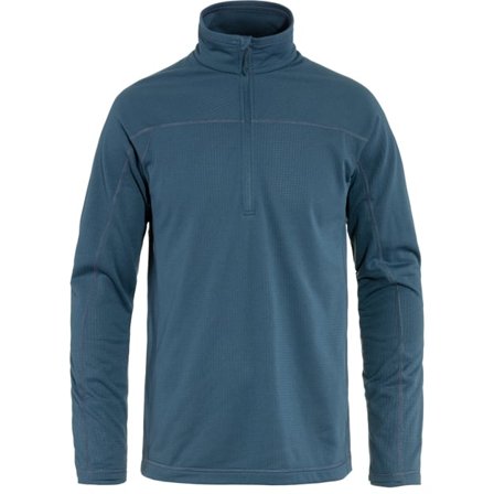 Fjällräven Abisko Lite Fleece Half Zip XL - male - Indigo Blue - Fleece