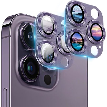 Kamerabeskyttelse (2-pakning) for iPhone 14 Pro og iPhone 14 Pro Max Kameralinsebeskyttelse