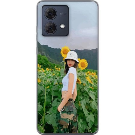 Kompatibelt Mobilskal till Motorola Motorola Moto G84 Lisa Blackpink Solrosor K-pop Idol