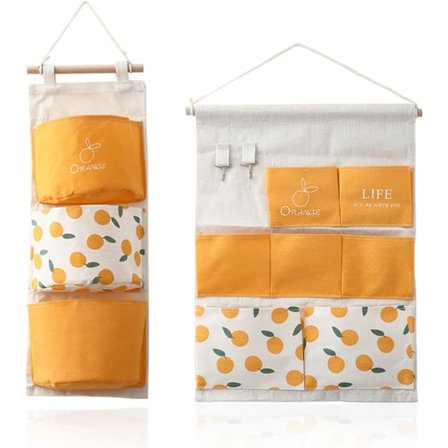 Ripustettava säilytyspussi 2 kpl Seinälle ripustettavat säilytystaskut Suuri taitto