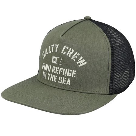 Salty Crew - Grønn trucker Caps - Good Times Olive/Black Trucker @ Hatstore