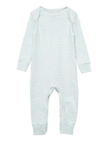 Striped Long Sleeved Romper W. Lapneck Blue Copenhagen Colors