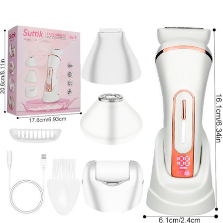 4-i-1 elektrisk ladyshaver-sæt 735