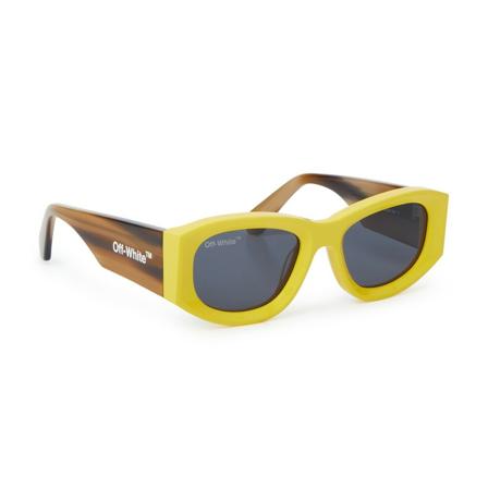 Off White SunBril , Geel , Heren , Maat: ONE Size Zonnebrillen