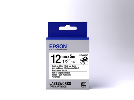 Epson LabelWorks LK-4WBQ - merketape - 1 kassett(er) - Rull (1,2 cm x 5 m)