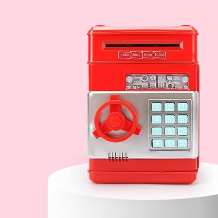 Elektronisk ATM-adgangskode kontantmønt kan være legetøj til børn