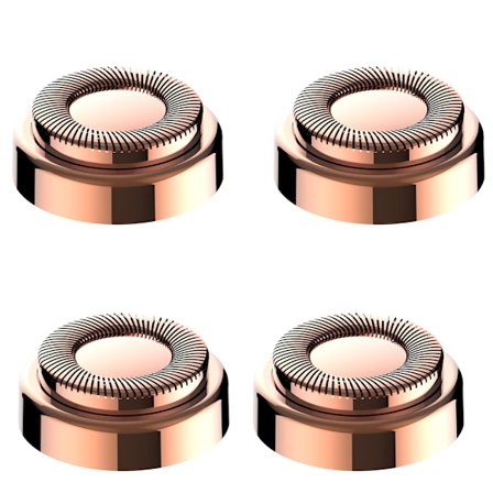 Facial Hair Remover Replace Heads, 18k Rose Gold, Hair Remover 4count