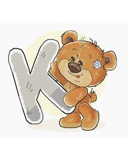 Broderikit Billede Bamse K - Luca-S