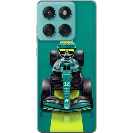 Yhteensopiva Puhelinkuori Motorola Motorola Edge 60 Fusion Aston Martinin Formula 1 -auto vihreässä kilpailumuotoilussa, jossa on moderni studiosent