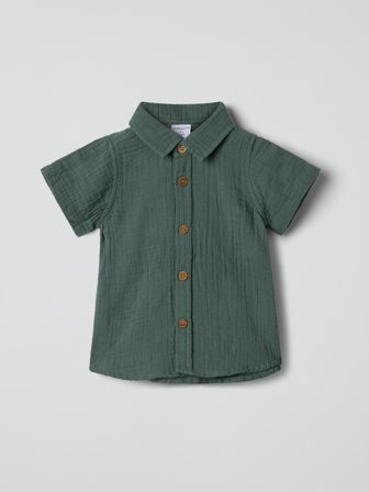 Polarn O. Pyret - Short-sleeved shirt - 68 - Childrenswear - green