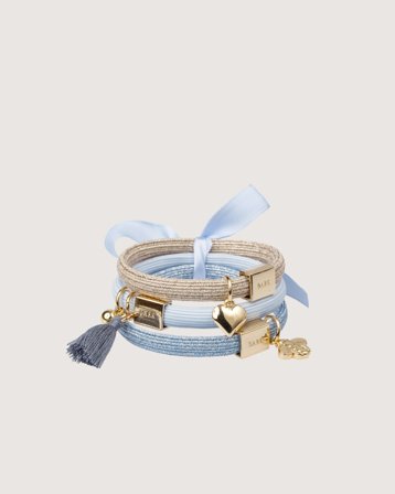 Dark Department Hair Ties 3 pk Charm Combo Bleu Accessoires Fille - Kids Brand Store