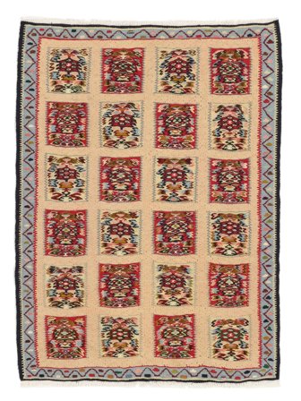 Klein Kelim Senneh Fine Vloerkleed 75X101 Wol
