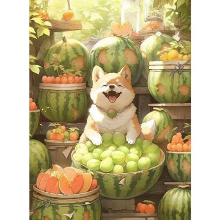 30x40cm 5D DIY Diamantmålning Full, Söta Djur Serie#B,DIY Diamant Strass