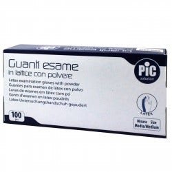 Pic Guanto Esame Lattice Con Polvere Misura M 100 Pezzi