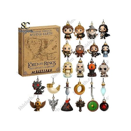 Sauronin silmä Lord of the Rings 2025 Joulukalenteri Yllätyslaatikko Joulukuusenkoriste Akryyliriipus_Kvalitetsgåvor
