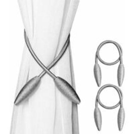 IC Pieces Gardinholdere, Sølvgrå Gardinholdere, Gardinholdere, Gardinspenner, Gardin- og Persiennertilbehør