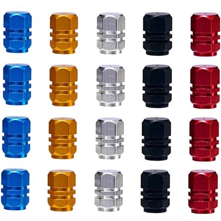 Ventilhetter, 20-pak Ventilhetter Anti-støv Støvhetter Dekk Aluminium