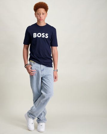 BOSS SHORT SLEEVES TEE-SHIRT Blau T-Shirts Jungen - Kids Brand Store