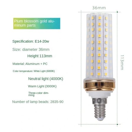 LED Flimmerfritt Ljus E14-20W E14-20W E14-20W