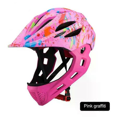 Børnehjelm Aftagelig Helhjelm til Børn Sport Sikkerhedshjelm Scooter MTB Cykelhjelm Udendørs Cykeludstyr 12-XF31-