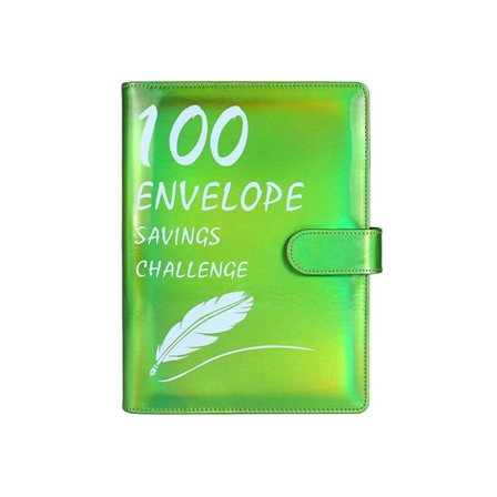 100 Days Savings Challenge Saving Challenge Binder GRØN