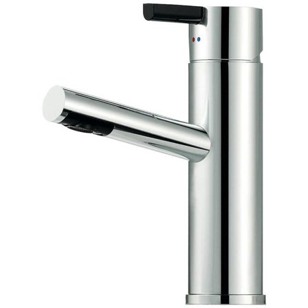 Mora Rexx B5 Tvättställsblandare krom/svart, med lyftventil, Badrum