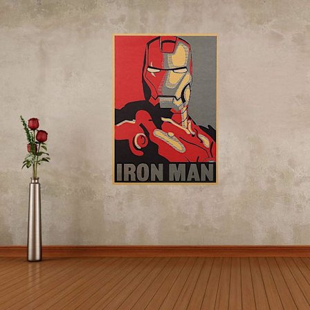 Vintage Marvel Superhelt Iron Man Poster Retro 20 X 14 Tommer Uindrammet Marvel Posters Gammel Stil Avengers Væghængt Kraftpapir Iron Man 
