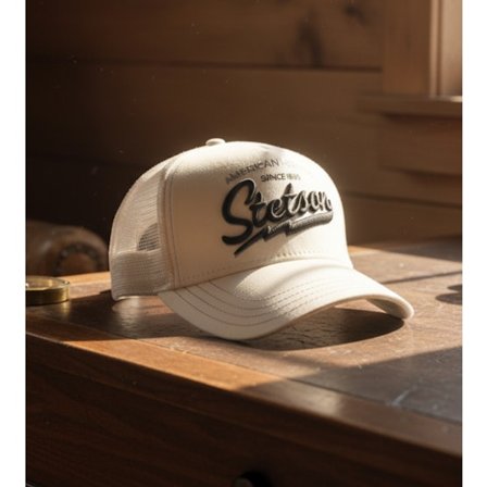 Stetson - White trucker Czapka Z Daszkiem - American Heritage Classic White Trucker @ Hatstore