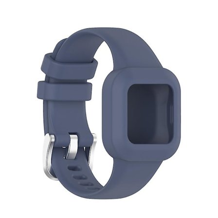 En-delad mjuk silikon handledsrem för klockarmband, kompatibel med Garmin Fit Jr3/vivofit Jr.3