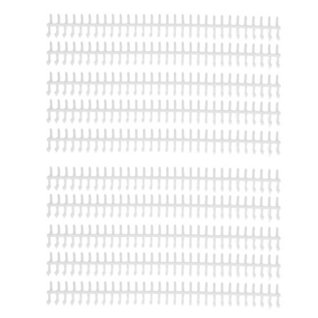 10 kpl sidontaspiraalia 30 reikää 12 mm halkaisija DIY leikattava muovinen A4-sidontaspiraali koulutoimistoon valkoinen