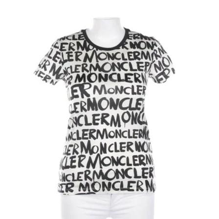 Moncler Pre-owned Pre-owned Cotton tops , Wit , Dames , Maat: M