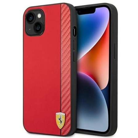 Ferrari FEHCP14MAXRE iPhone 14 Plus 6,7" rød/rød hardcase Carbon