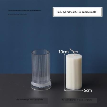 Ljusformar Ljus Stearinljus DIY Gjutformar i Silikonform YKE55010 Stativ Cylindrisk 5x10 YKE55010 stativ cylindrisk 5x10