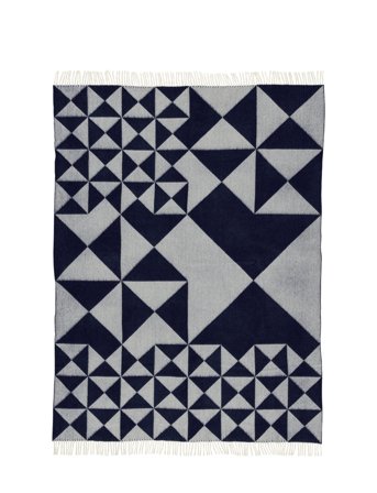 Verpan Mirror Throw, 130X190 - Blue - 130X190CM