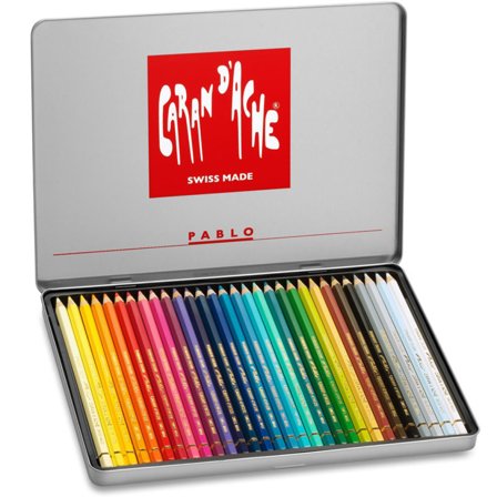 Caran d'Ache Crayons de couleur Pablo Lot de 30