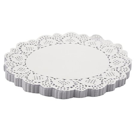300 st - Söta runda spetspapper för tårtdekoration, 2 tum