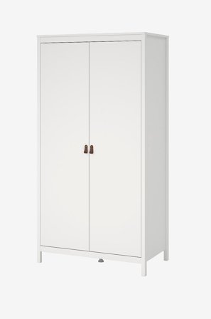 Tvilum - Madrid Garderob med 2 dörrar - Vit - Garderober - Från Homeroom