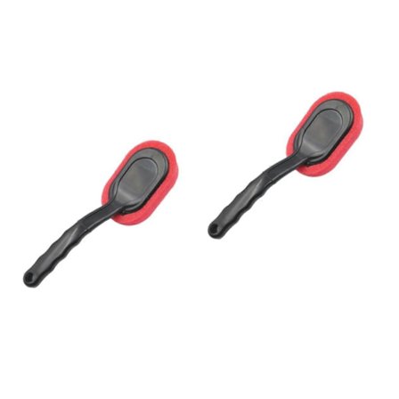 2 stk. Detalj Svamp Håndtak Børste Svampbørste for Kjøretøy Hjuldetaljering Børste Dekkdetaljering Børste Rengjøringsbørste DHK