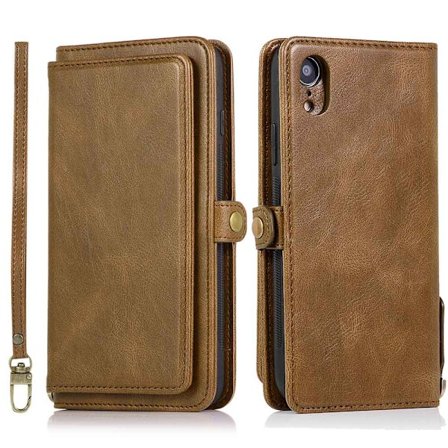 iPhone XR - Stilsäkert Dubbelfunktions Plånboksfodral