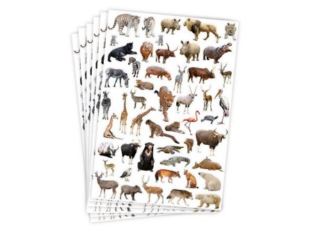 PLAYBOX Djurstickers 300/fp - Lyreco - Skola och förskola - Hobbymaterial - Bokmärken och stickers