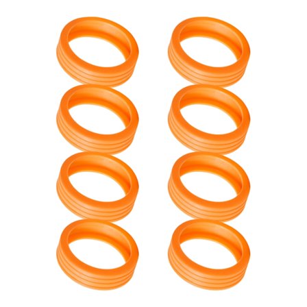 Pakke med 8 Stille Trekk Sterke Silikon Hjulbeskyttere for Bagasje med To Hjul