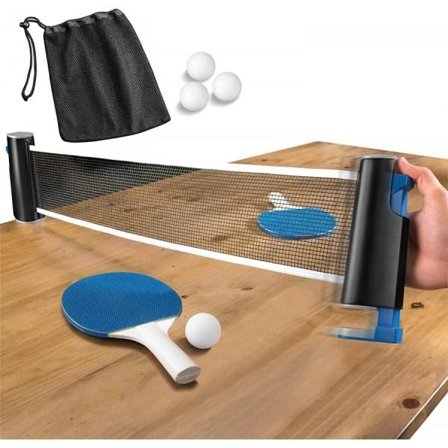 Bordtennisset med justerbart nät | Passar alla bord