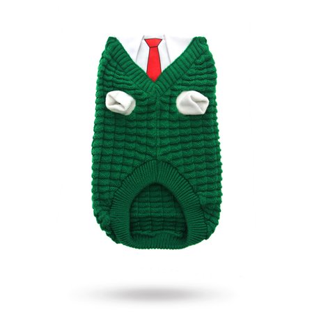 Urban Pup - Wallaces Stickade hundtröja - Grön - Hundtröja & hund t-shirt från Doggie.se