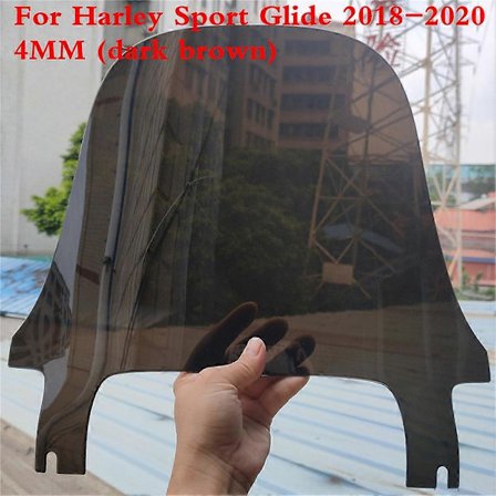 Tjocklek 4mm För Harley Davidson FLSB Softail Sport Glide 2018 2019 2020 2021 Touring Vindruta Vindskydd Vindavvisare