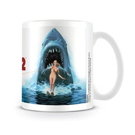 Jaws Poster Mug En Storlek Blå/Vit