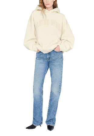 Anine Bing Harvey Sweatshirt Tröjor Dam Gul X-SMALL