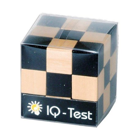 Orm-kub Svart/natur 3x3