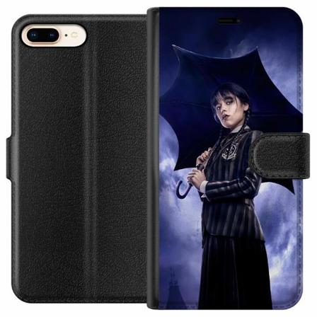 Apple Iphone 8 Plus Plånboksfodral Wednesday Addams