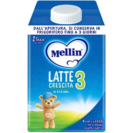 Mellin 3 Latte Crescita Liquido 1-2 Anni 500ml