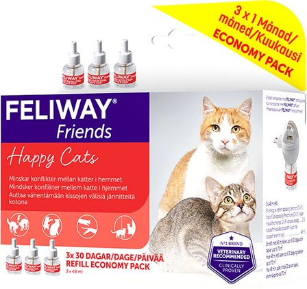 Feliway Friends Refill 3 x 48 ml, Tøj & Bolig, Tilbehør Til Kæledyr, Øvrigt